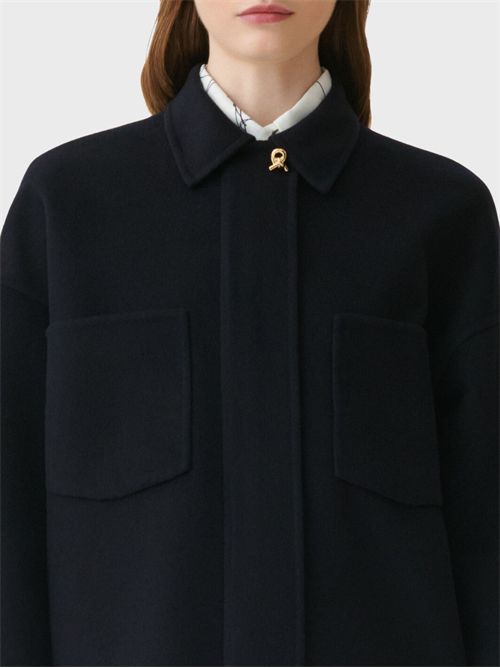 Cropped wool double shirt jacket FABIANA FILIPPI | CTD216F196M2615146